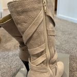 Charlotte Russe Ivory Tall Faux Suede Boot Photo 9