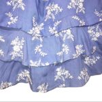 Revolve Devlin Macey Floral Embroidered Tiered Ruffle Blue/White Cami Top Photo 5
