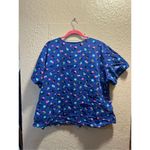 Sb Scrubs Blue With Polka Dots Scrub Top Woman’s Size 2X Photo 6