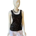 Old Navy  black sequined tank Photo 1