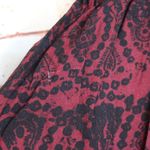 Abercrombie & Fitch  Burgundy & Black Skater Skirt Photo 2