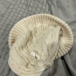 Carhartt  Womens Beanie Hat Cream Ivory Cable Knit One Size Cap Soft Photo 4