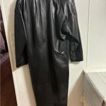Preston & York  Women’s Leather Coat Trench Black Lambskin 2 button Size M Photo 1