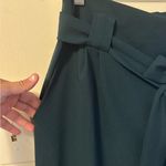 Grace Karin  Dark Green Cropped Tie-Waist Pants Photo 5