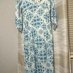 Luli Fama Maxi Dress Sky Blue & White Sz S Small Beach Wear MSRP $208 Photo 0
