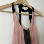 PilyQ Swim Papaya Faith Long Maxi Dress Womens XS Small Striped Pink Photo 4