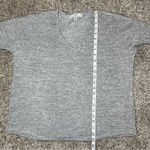 Magaschoni V-Neck Long Sleeve Tee T-Shirt Top Grey Medium Basic Stretchy Solid Photo 7