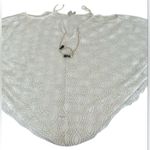 St Tropez West szM white lacy flowy boho cold shoulder cover up front tie EUC Size M Photo 0