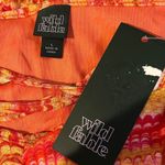 Wild Fable WF Women's Sleeveless RUCHED FRONT TIERED DRESS  PINK ZIG ZAG SIZE LARGE Photo 2