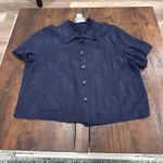 CAbi VTG  Carol Anderson California Navy Blue Textured Rayon Dress Suit Size 10 Photo 9