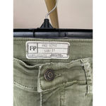 Free People  Distressed Skinny Jeans Olive Green Sz 27 Streetwear Indie Boho Arts Photo 5