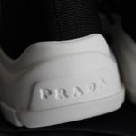 Prada Logo Speckled Lace Up Sneakers Photo 11