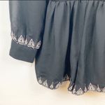 House of Harlow  Size Small Black Hendrix Shorts One Piece Long Sleeve Jumpsuit Photo 2