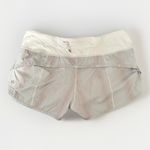 Lululemon  Run Speed Short Metallic Light Pink White‎ Gray 2-Way Stretch Size 6 Photo 1