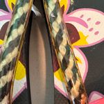 Floral Black Flip Flops Size 5 Photo 2