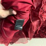 Lulus Lavish Lifestyle Burgundy Embroidered Ruffled Mini Dress Tulle Tutu Size L Photo 8