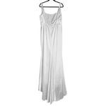 Lulus Lulu’s Sensational Promise White Satin Square Neck Mermaid Dress Women’s XL Photo 9