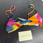 Mara Hoffman  Viti Carla Knot Bikini Top White Multi Women’s Sz S Photo 1