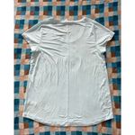 Athleta  Women's T-Shirt Short Sleeve Round Neck Sheer Baby Blue‎ Size Medium Photo 5
