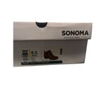 Sonoma Ankle Shoe Boot Womens 6.5 W Slip On Zip Side Desert Bootie Faux Leather Photo 7
