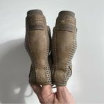 Sorel Booties Boots 1964 Premium Wedge Leather Perforated Lugged Sole Army Green Photo 12