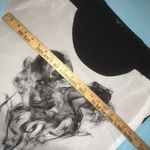 Love j  city print smokey heart semi sheer short sleeve blouse Y2K size S Photo 6