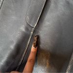 MICHAEL Michael Kors Burnished Charcoal Leather Utility Mini Skirt Gray Size 00 Photo 15