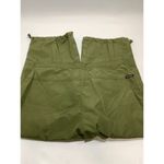NY Khakis Nylon Capri Cargo Pant Size 14 Green Photo 2