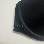 Victoria's Secret  Very Sexy Pushup Bra Front Close Black Velvet Rhinestone 36C Photo 2