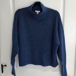 Topshop  Deep Blue Alpaca & Wool Blend Turtleneck Sweater M Photo 0
