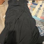 Birdy Grey  Sweetheart V-Neckline Floor Length Chiffon Dress Black  (Kaia) L NWT Photo 9