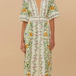 Farm Rio Off-White Folk Floral Lenzing™ Ecovero™ Euroflax™ Jumpsuit Photo 1