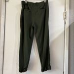 Vince  Green Pull On Drawstring Trousers Tapered Cuffed XS Olive Army Pants Photo 2