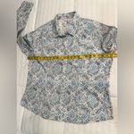 Panhandle  Western Paisley Snap-Up Shirt White Pearl Snaps Photo 5