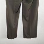 Ann Taylor Womens Brown Mid to Low Rise Trouser Dress Pants Size 2 cinch back Photo 3