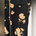 Reformation Black Pink Floral Zip Front Sleeveless V-Neck Mini Dress Size XS Photo 4