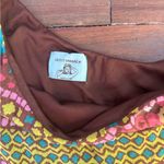 Judith March Bohemian One Shoulder Colorful Geometrical Print Dress L 💚🍄 Photo 6