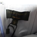 Michael Costello x Revolve India Periwinkle Blue Ruched Strapless Midi Dress Photo 6