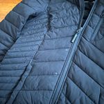 Nautica  women's water-resistant hooded chevron puffer jacket medium packable Photo 1