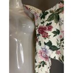 Vintage Atina By Karon Crosby Dress Womens 8 White Floral Lace Collar Midi Photo 10