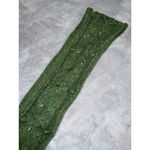 Old Navy Vintage 00s y2k Green Cable Knit Scarf One Size Photo 1