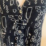 Nicole Miller  Abstract Black and White Tank Top Photo 4