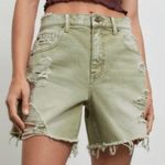 Urban Outfitters BDG Dropped Waist Destroy Denim Shorts Size 27 NWT 741N Photo 0