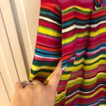 Nanette Lepore  striped bright beaded dress sz 8 Photo 4