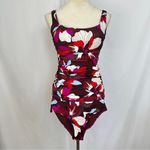 Athleta Square Neck Bra Cup Tankini Top 34B/C Hero Bloom Decadent Bottom XXS Photo 2