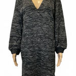Lucky Brand  Womens Knit Sweater Shift V-Neck Dress Size Large Photo 0