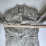 Coldwater Creek Floral Tapestry Linen Cotton Blazer Size 12 Jacket Boho Neutral Photo 8