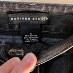 Madison Studio denim skirt with flair detail Black Size 16 Photo 3