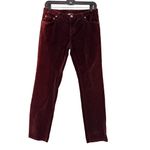 Sundance  Day & Night Burgundy Velveteen Jeans, Sz Petite 6 Photo 1