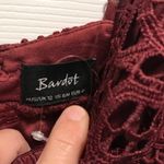 Bardot  Gia embroidery bodycon dress in Bordeaux Photo 4